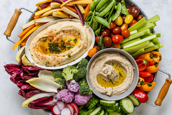 Creamy Hummus and White Bean Dip With Roasted Garlic and Rosemary