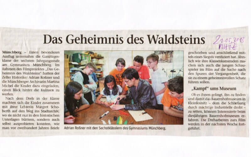 Artikel in der Frankenpost über den Film