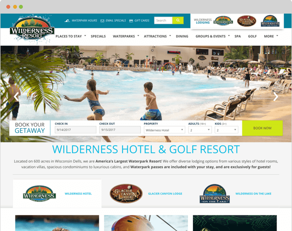 Screenshot of Wilderness Resort