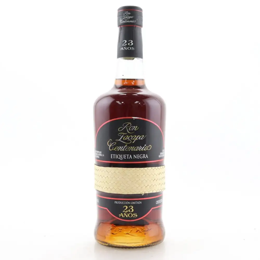 Image of the front of the bottle of the rum Ron Zacapa Etiqueta Negra