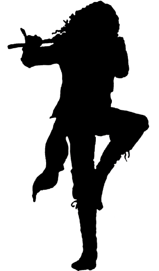 Siluette of Jethro Tull
