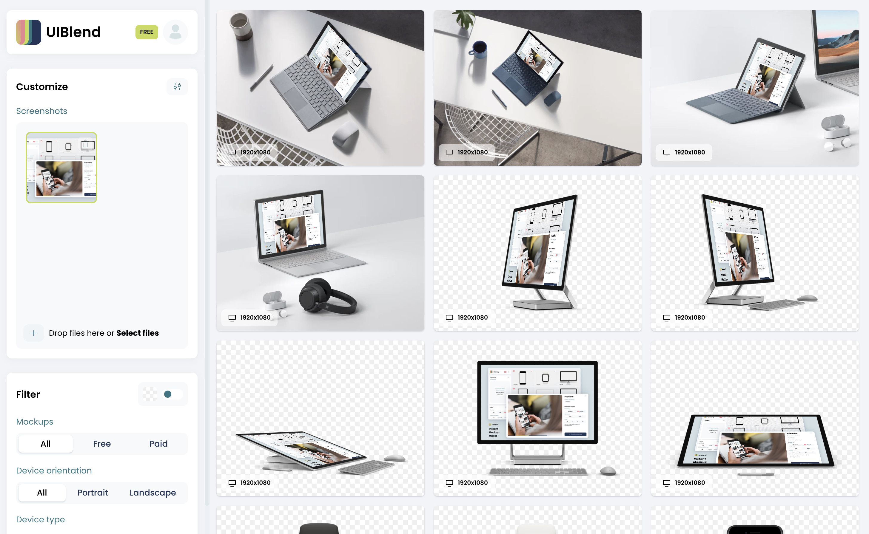 Download Uiblend Instant Mockup Maker