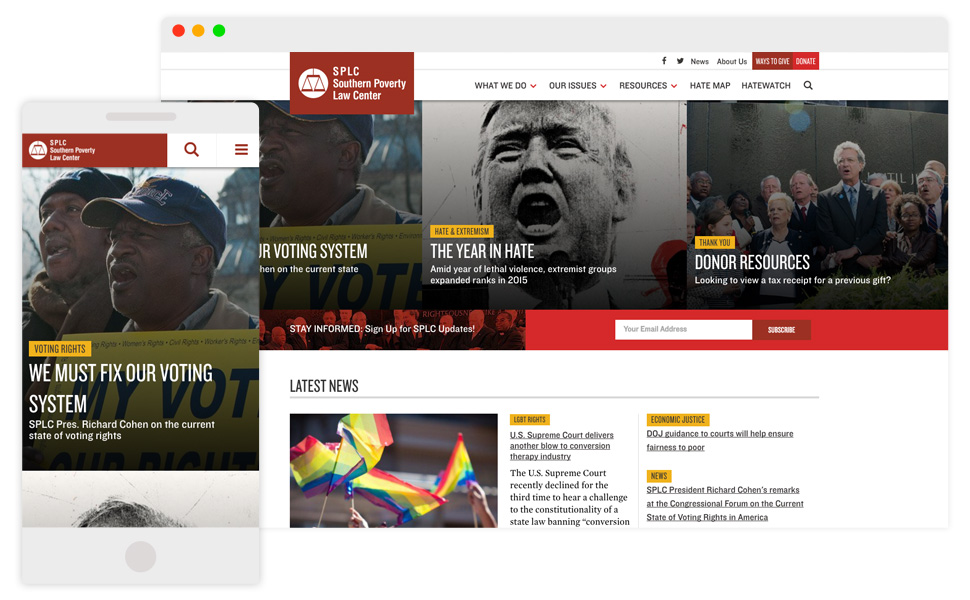 Image: SPLC Desktop and Mobile