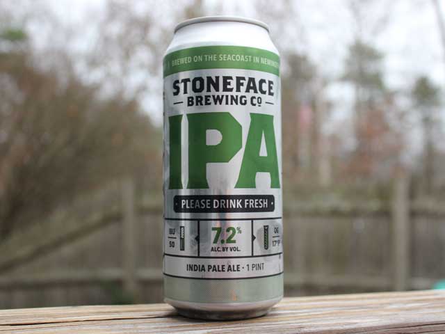 An IPA brewed by Stoneface Brewing Company