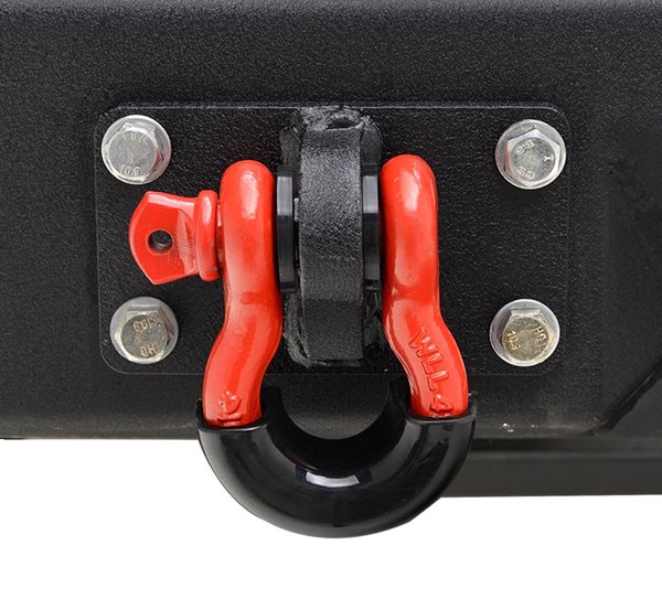 1 Pair Car Truck Front D-ring Isolator 5/8D Towing Shackle Covers Protector Red