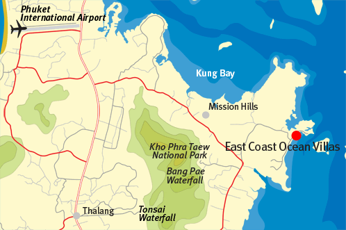 East Coast Ocean Villas Map Local
