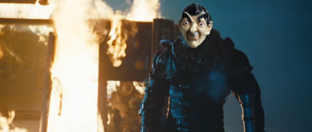 A terrible photoshop that Jay created, superimposing a rubber mark of Mr. Bean over the face of Nemesis A terrible photoshop that Jay created, superimposing a rubber mark of Mr. Bean over the face of Nemesis