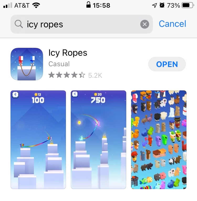 Gummicube Blog Icy Ropes App Store Screenshot Spotlight Gummicube