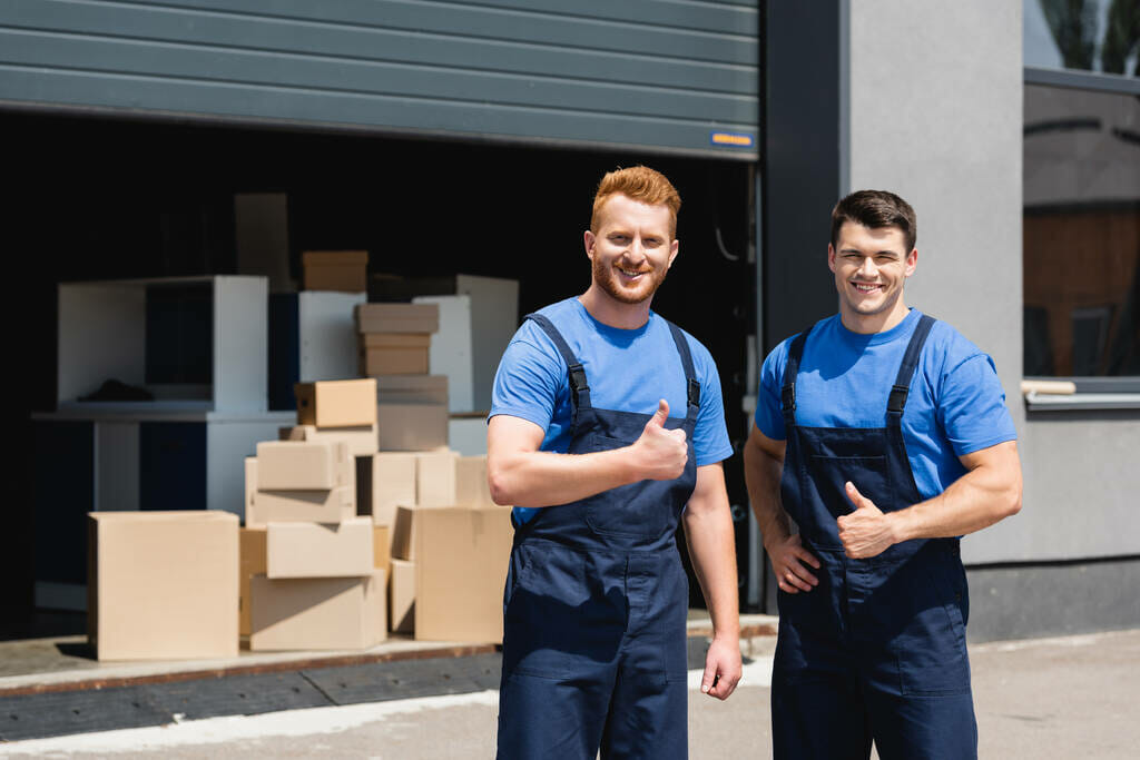 twolocal movers behind storage