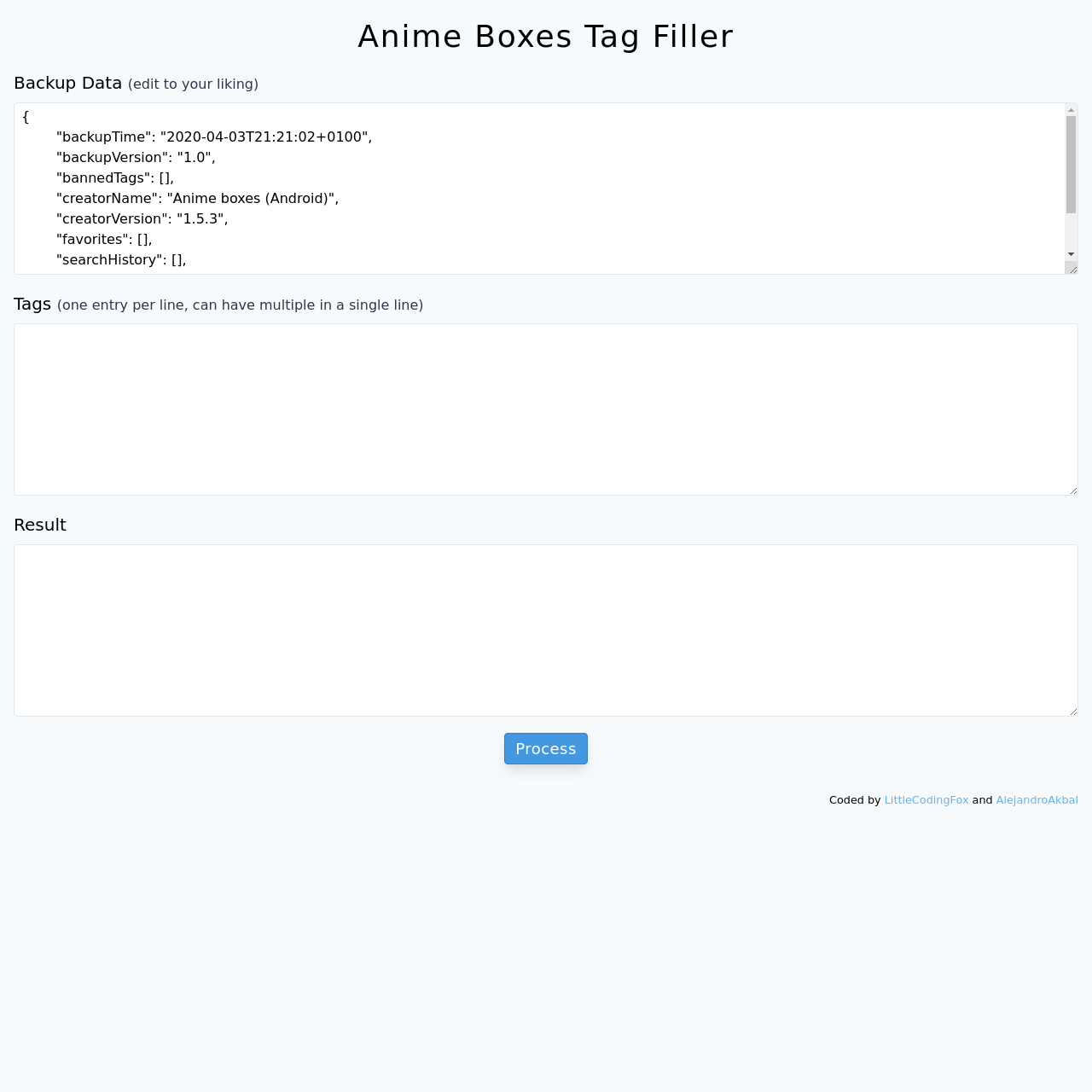 AnimeBoxes Tag Backup Generator cover image