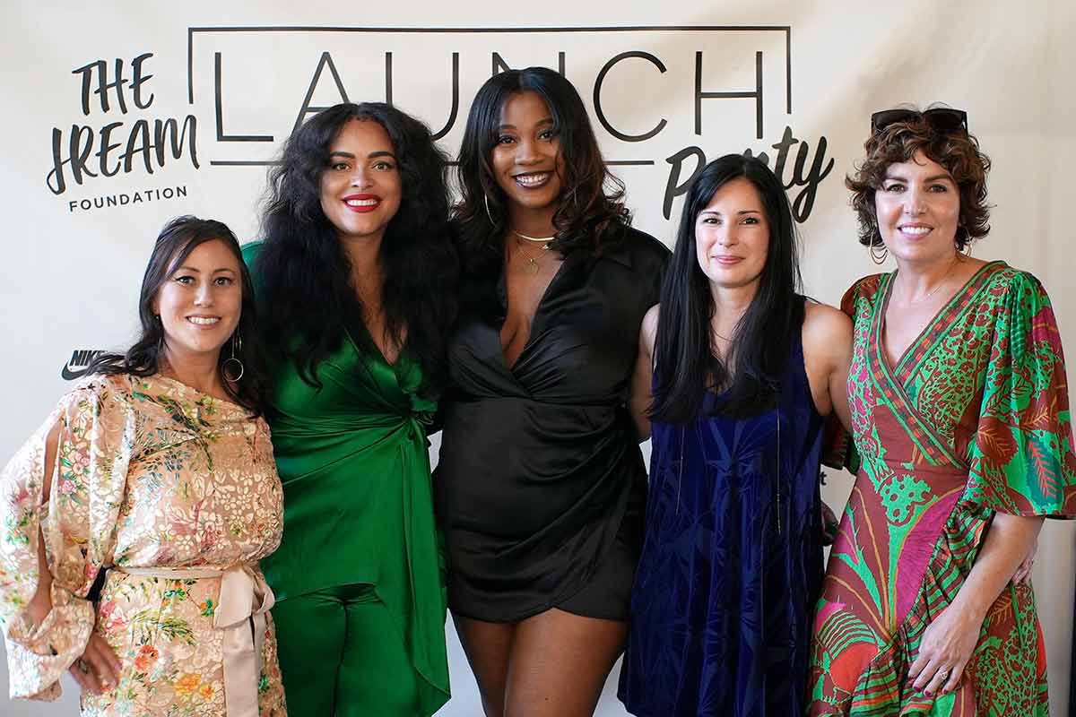 From left to right, 1687 co-founders Michelle Ryan, Natasha Bell, and Melissa Forde, 1687 team member Natalie Santana, and 1687 co-founder Jill Briggs.