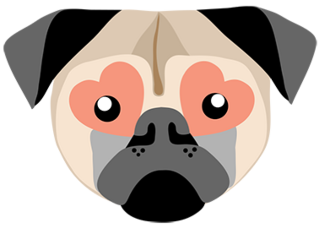 Image from the post Pug Love Sticker Pack launching!