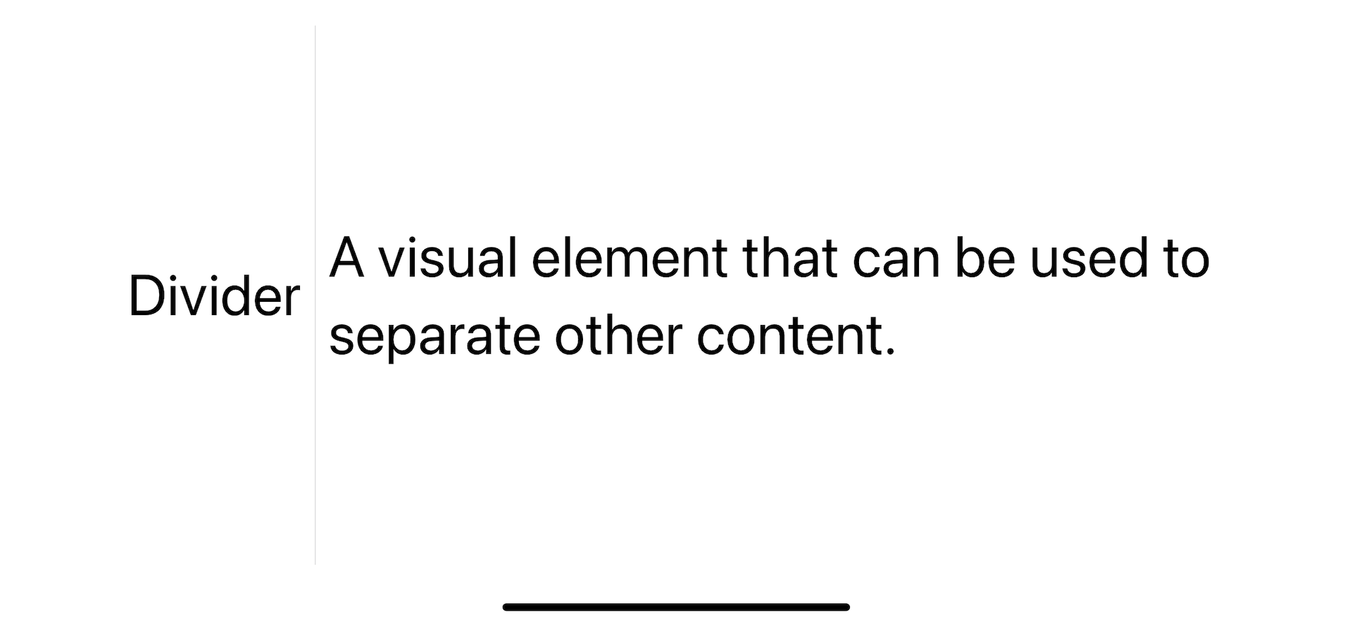 A divider render vertically in HStack.