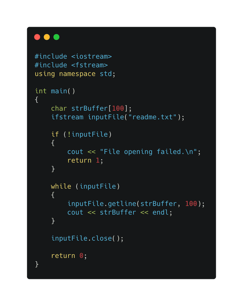 C++ program to read file line by line - CodeVsColor