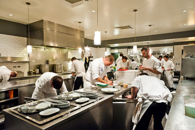 Picture of busy restaurant kitchen