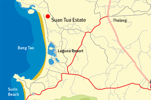 Suan Tua Estate Map Local