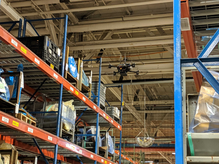autonomous drone for warehouse inventory scans