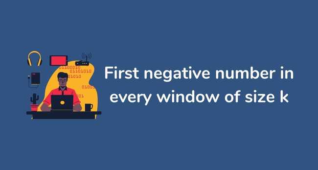 First negative number in every window of size k