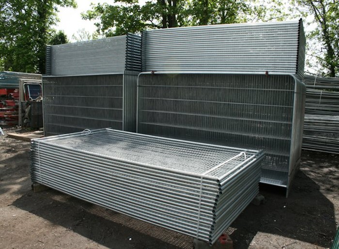 Stacked Temporary Anti-Climb Fencing