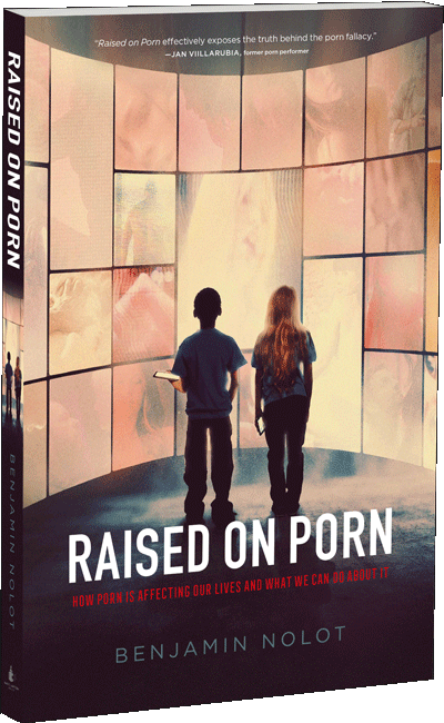 A stack of our new book, Raised on Porn