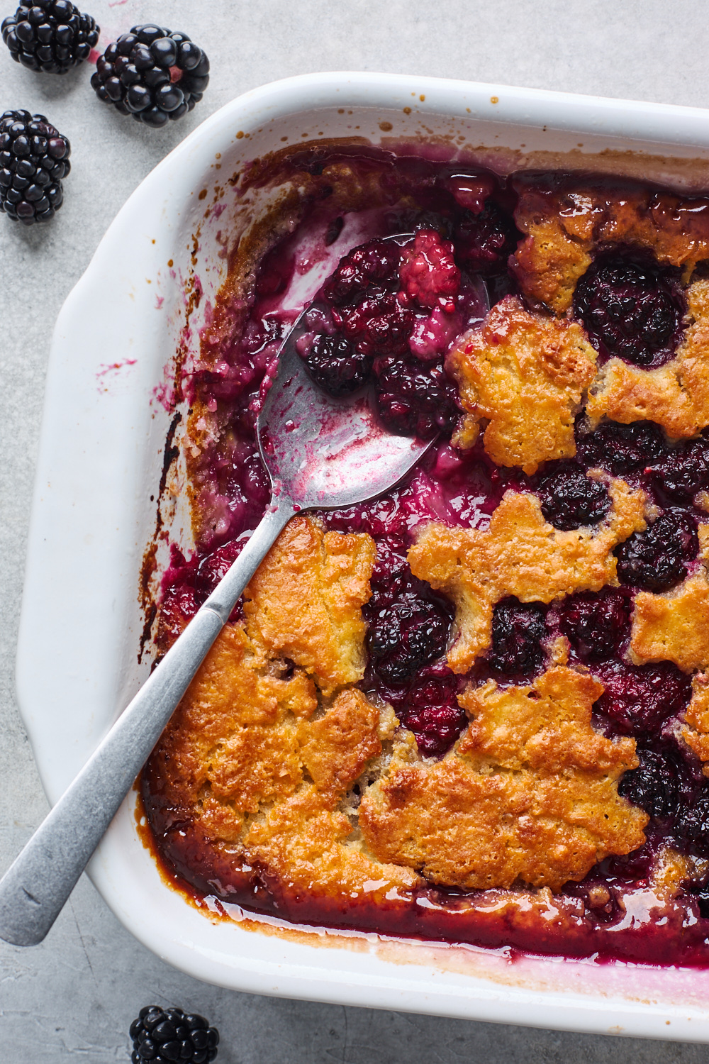 Easy Blackberry Cobbler Olive And Mango 