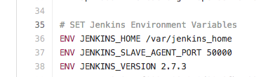 Image showing mapping of JENKINS_HOME to var jenkins home
