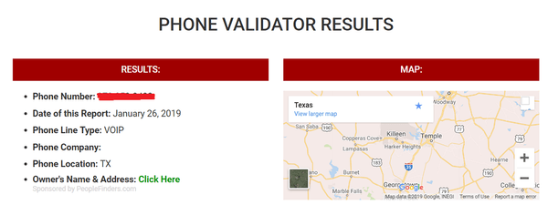 Phone Validator