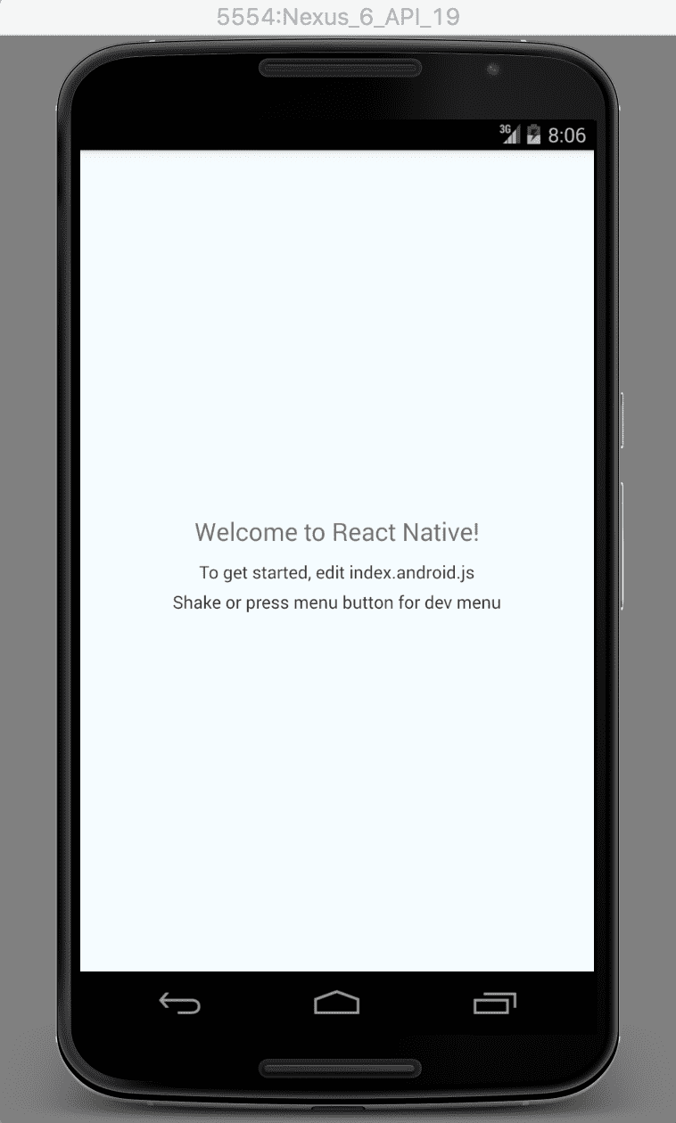 open react native app in android studio
