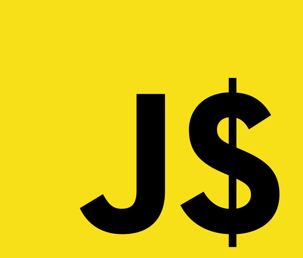 JavaScript's logo, but the 'S' is a '$'