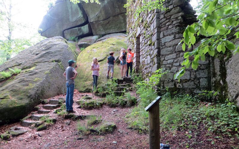 Dreharbeiten auf dem Waldstein