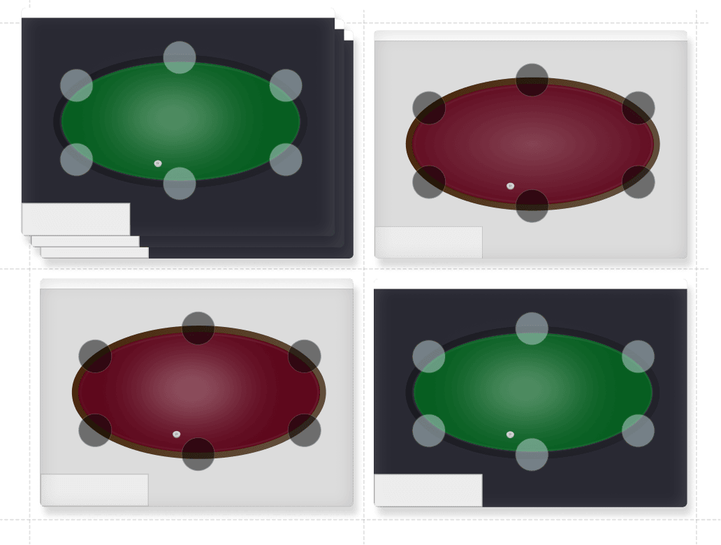 Poker Table Grid