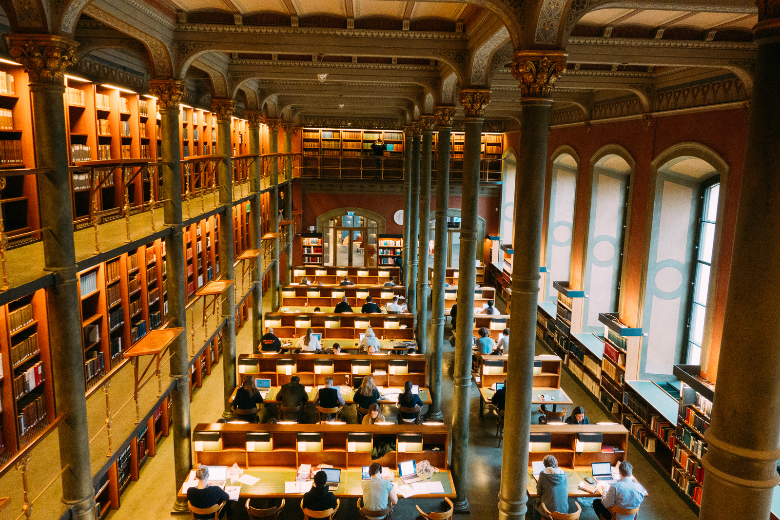 the reading room at the national library of sweden