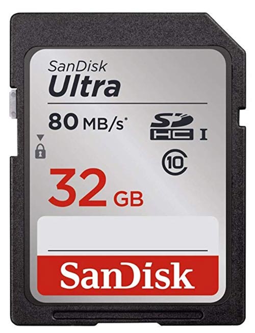 SanDisk 32GB Ultra Class 10 SD Card