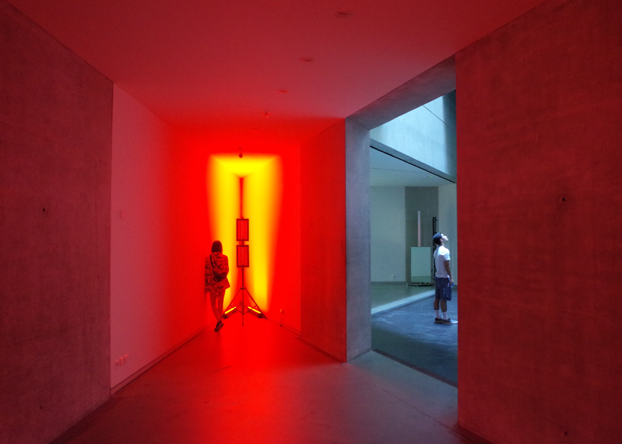 art museum red room