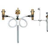 image MOEN Widespread Bathroom Faucet Rough-In Valve with Drain Assembly - 12 in IPS Connection