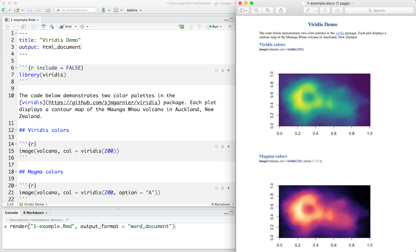 Output Formats