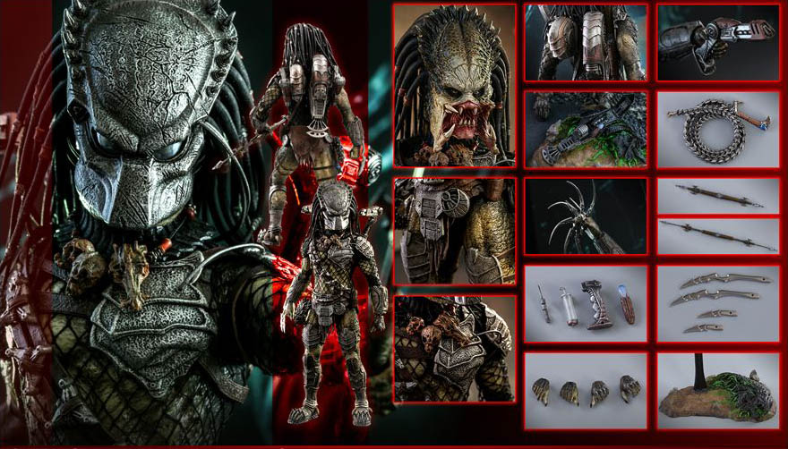 Hot Toys Aliens vs. Predator: Requiem MMS443 Wolf Predator (Heavy Weaponry) 1/6th Scale Collectible Figure