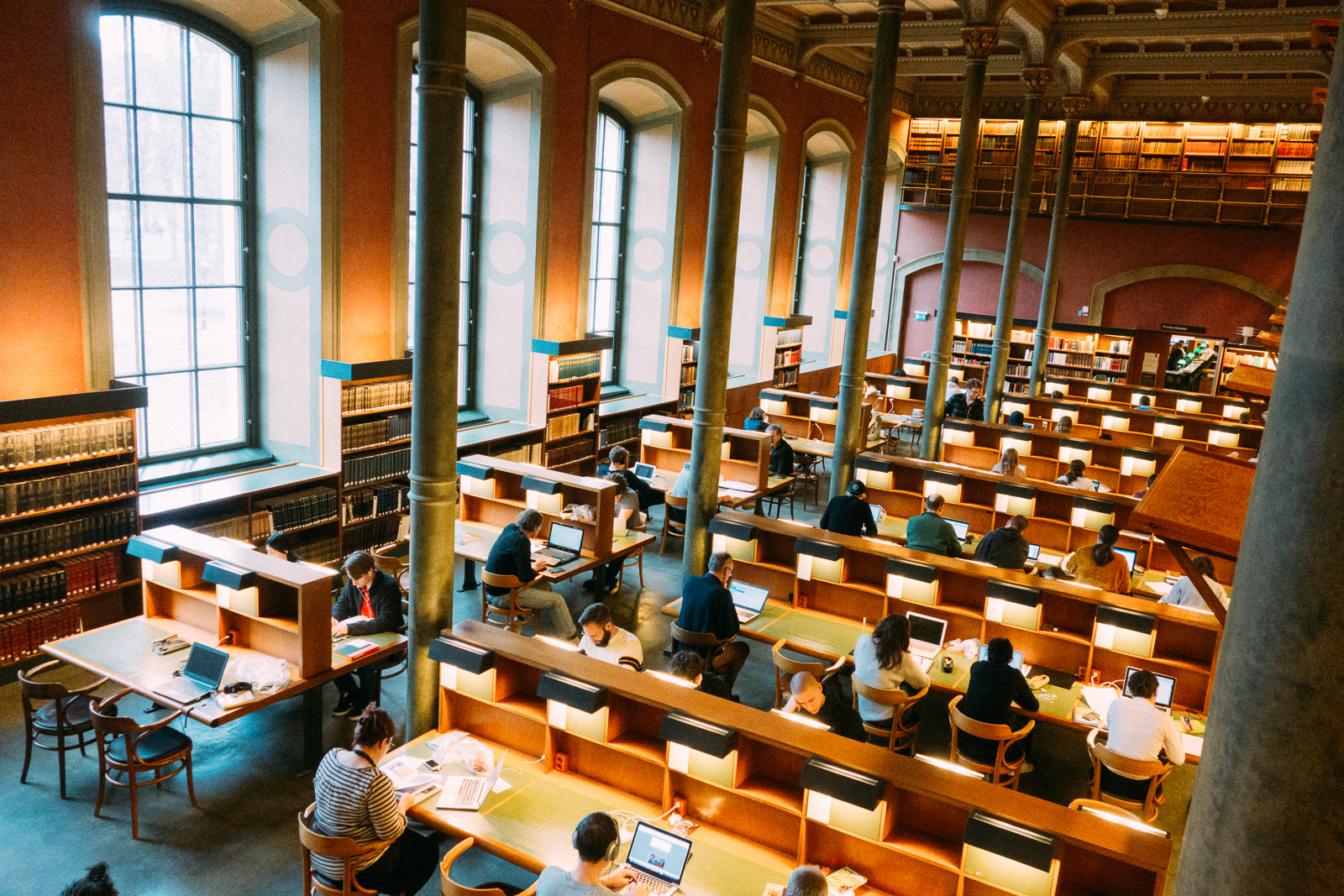 the reading room at the national library of sweden