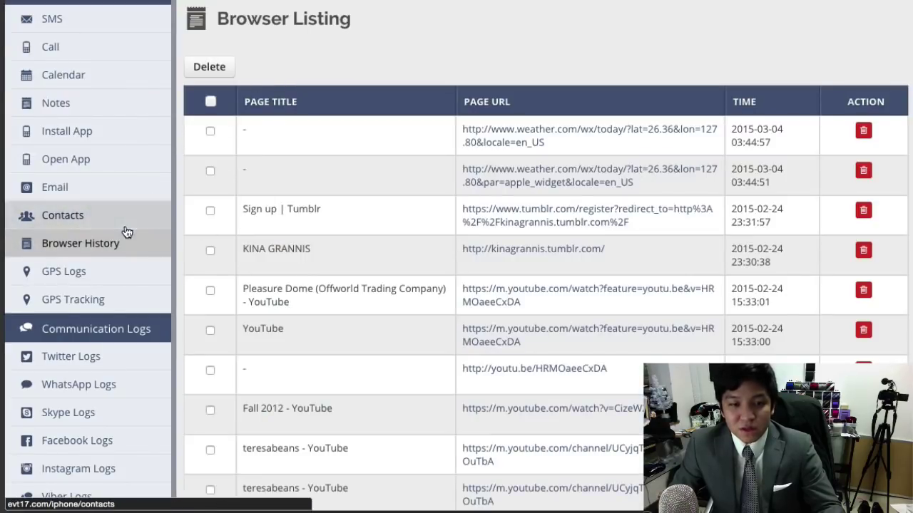 Sadap Browser - Aplikasi Highster-Mobile