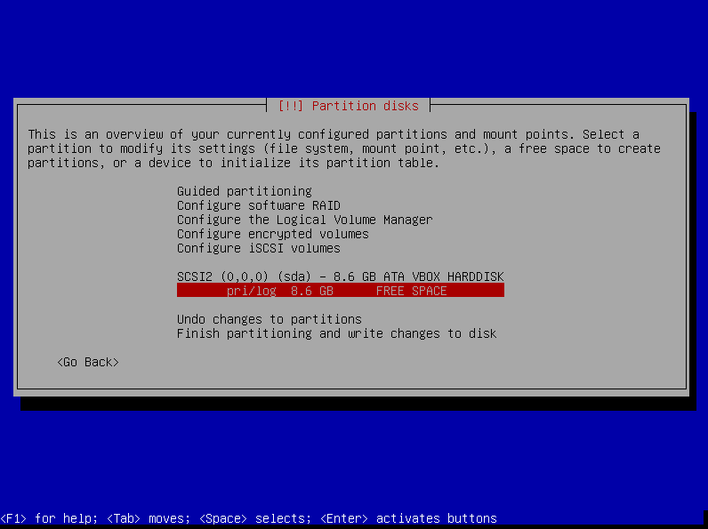 Pilih Partisi kosong Pilih Partisi kosong