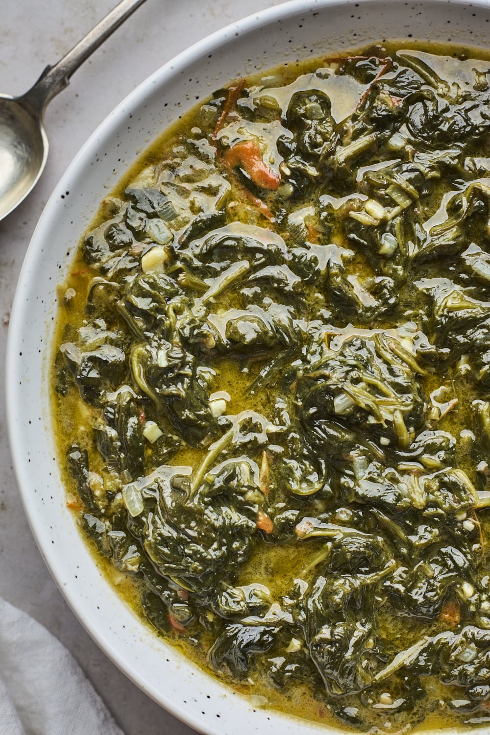 Creamed Spinach Trinidadian Style