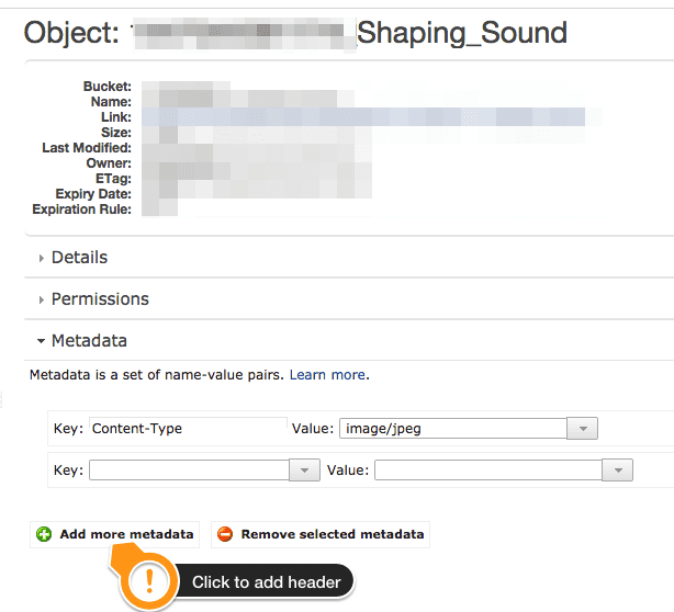 add metadata in s3 1