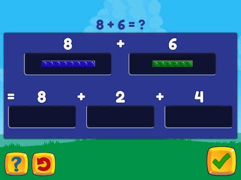 Add within 20 (decomposing numbers leading to a ten) Math Game