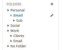 Nested folders