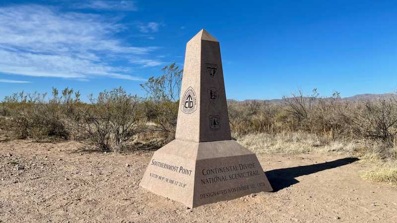 The Continental Divide Monument at Crazy Cook