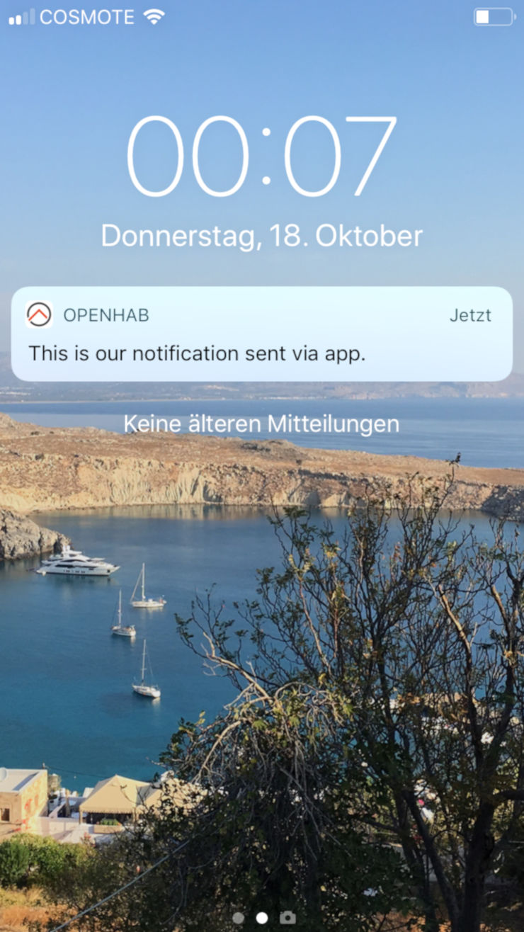 Mobile Notification on iOS