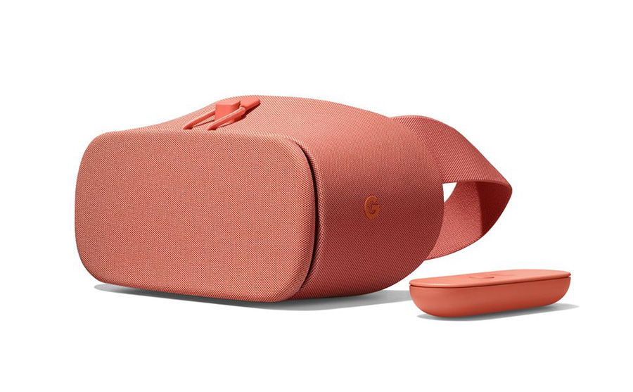 A Daydream View VR device