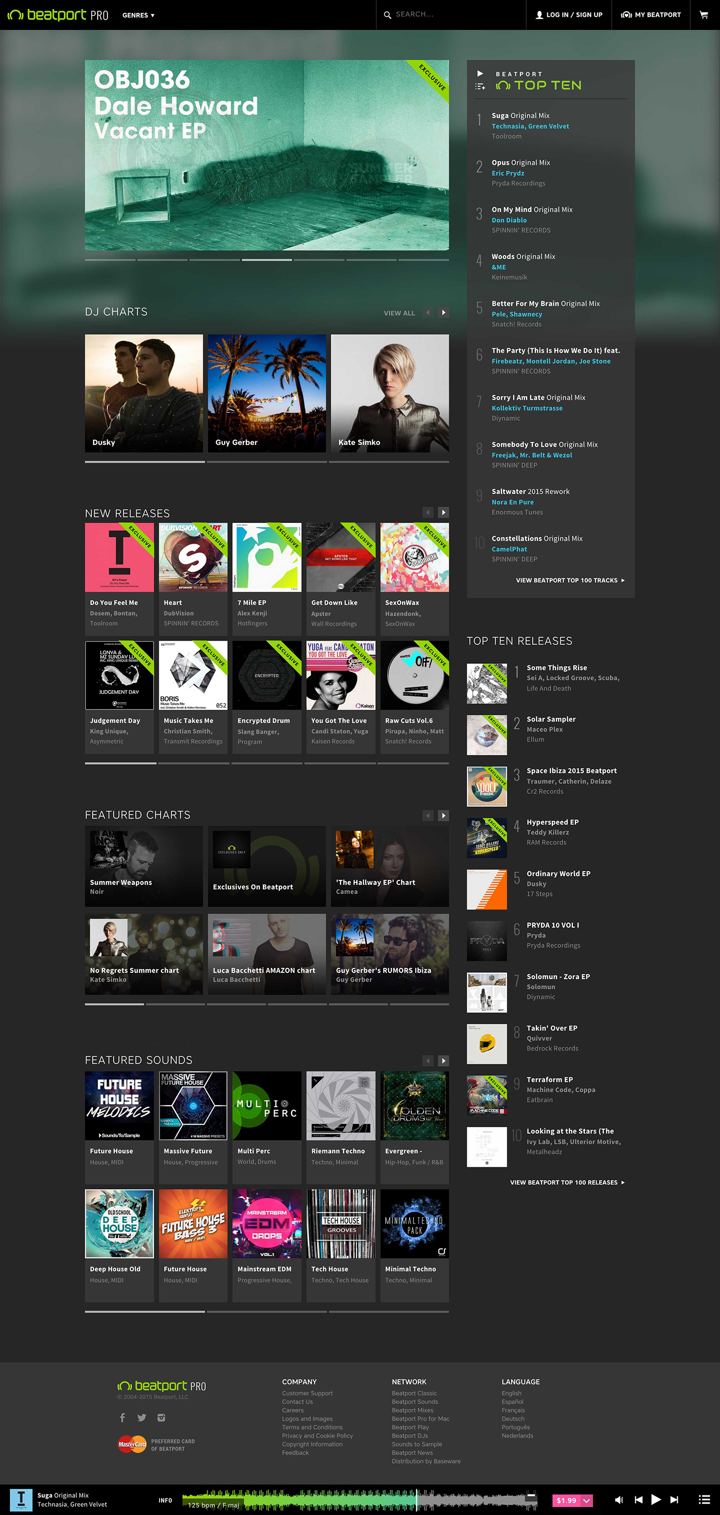 desktop homepage