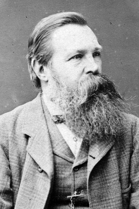 Engels in 1877, in Brighton, by William Hall