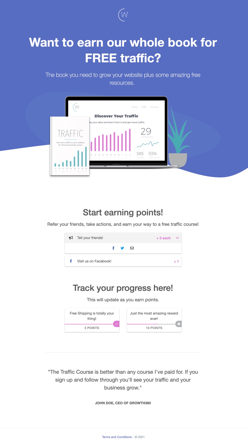 track your points progress to unlock rewards and win